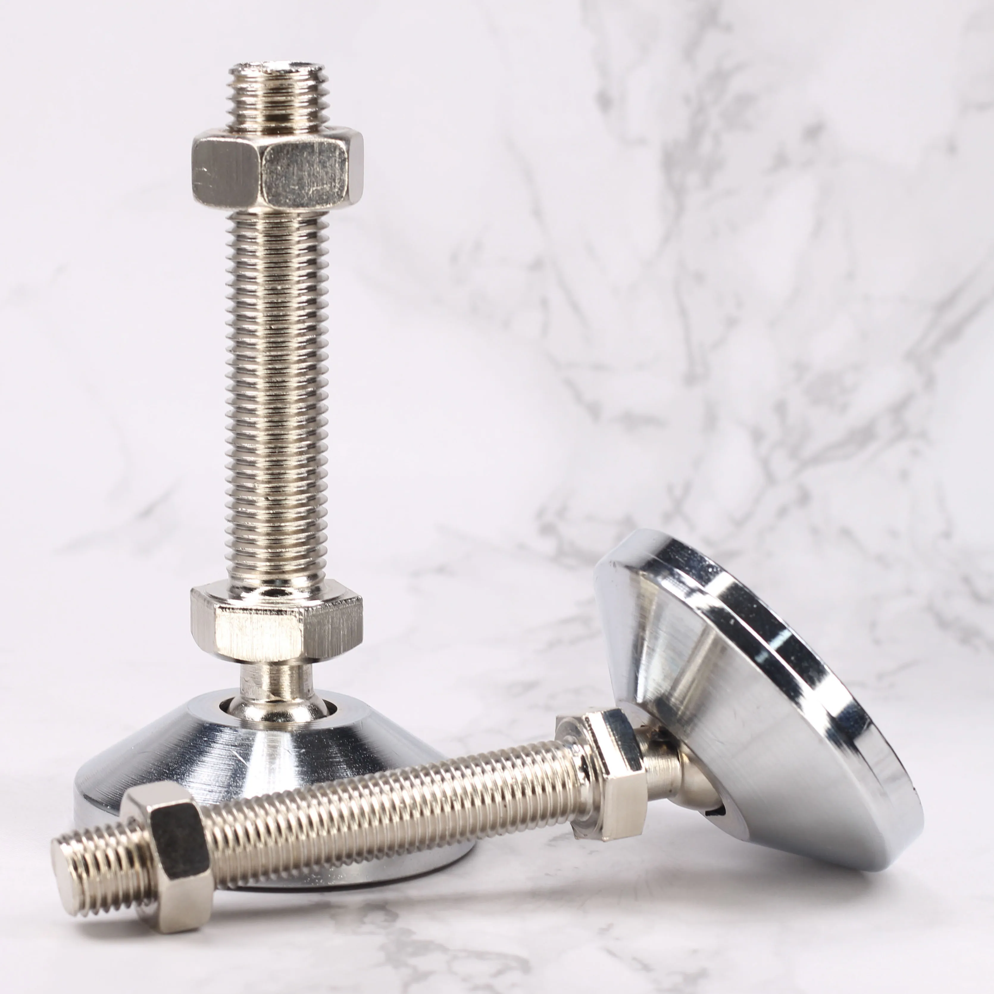 Wholesale  Heavy Duty Anti-Slip Metal Base Dia D80 M16  Adjustable Swivel Cabinet Leveling Feet Leveler