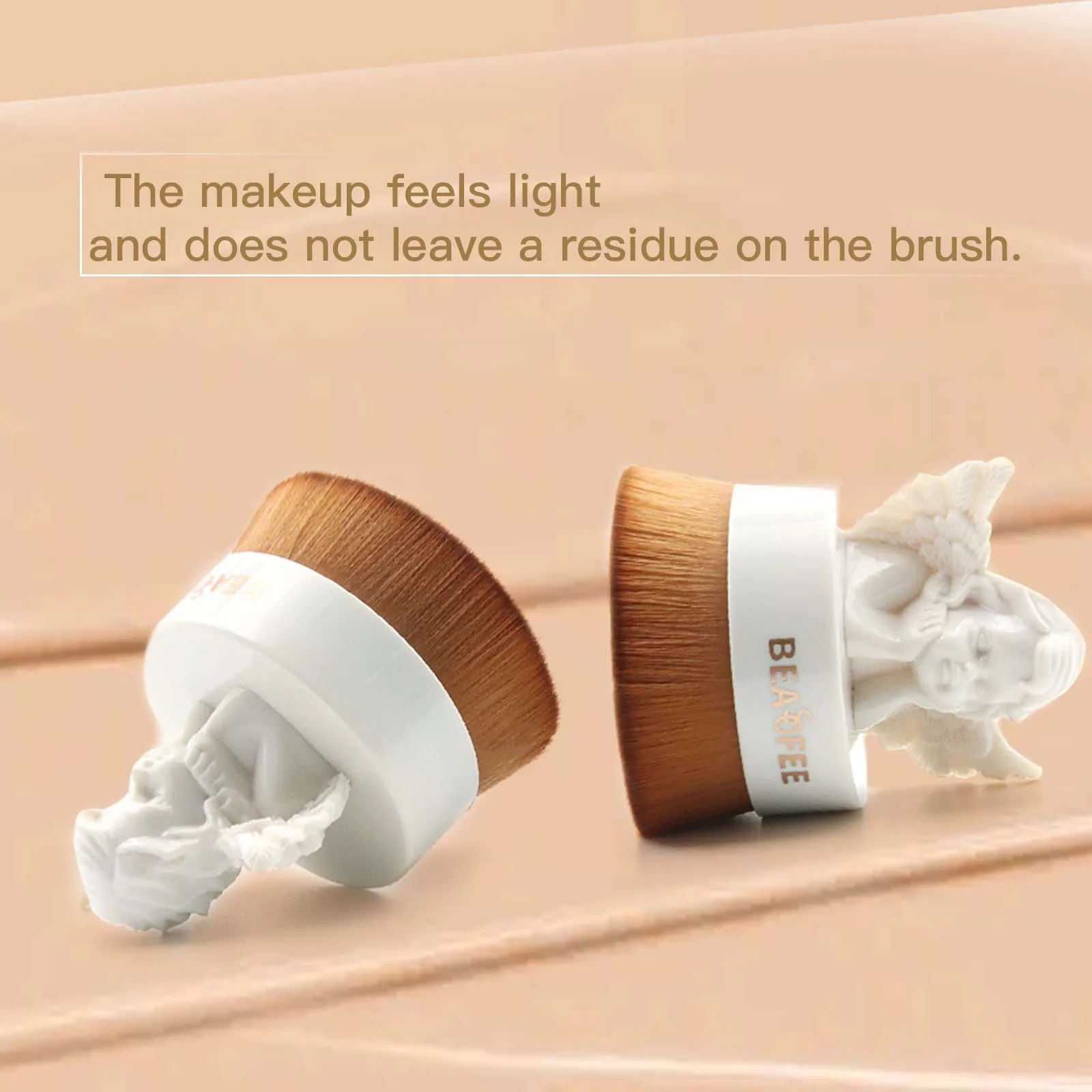 Wholesale Custom Makeup Tools Intensive Airbrush Foundation White Black Makeup Brush