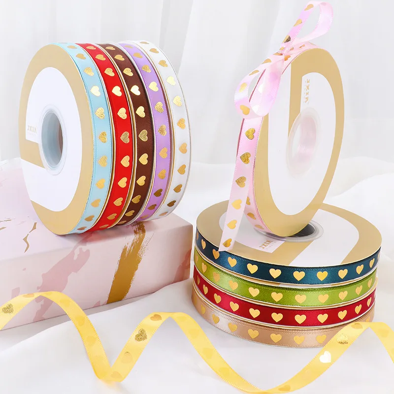 Custom 196colors 1/8 4 Inches Width Logo Gold Pink Print Gifts Grosgrain Cotton Silk Satin Christmas Ribbons Roll Roll With Logo