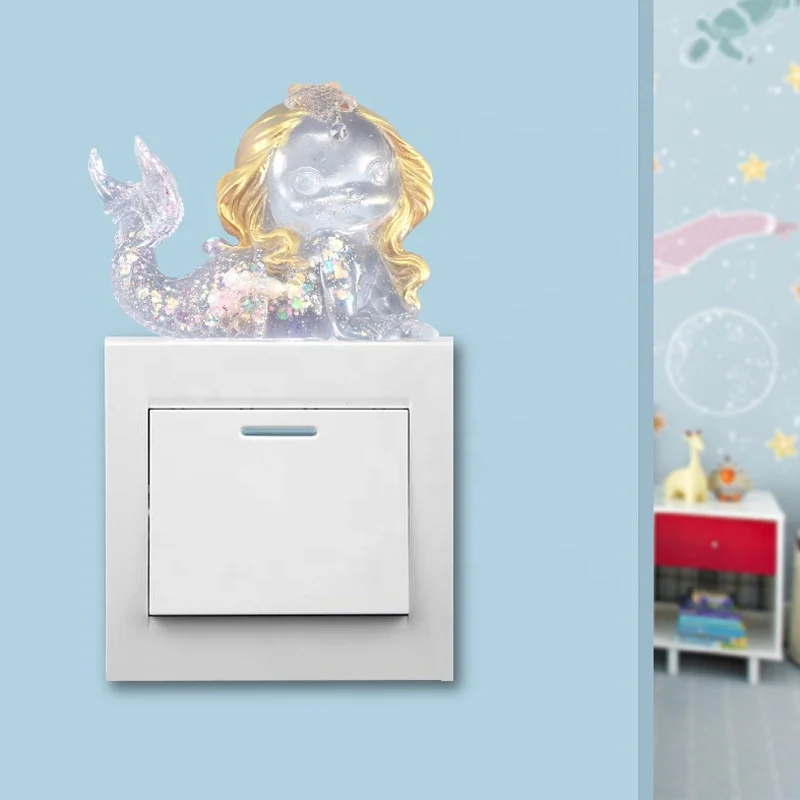 Силиконовая форма «Русалочка», «сделай сам», форма для переключателя света Русалочки