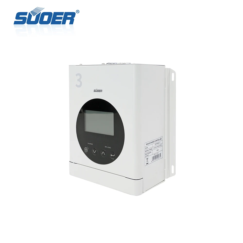 Suoer 30A MPPT Solar Char Controller with LCD Display 12v/24v System Volta 150v Max PV Volta for Solar System Controller