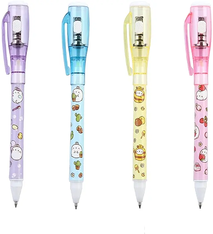 2 in 1 Ball Pen Security Marker Pen With UV Light, Invisible Ink Pen with UV Light for Kids Party Gift