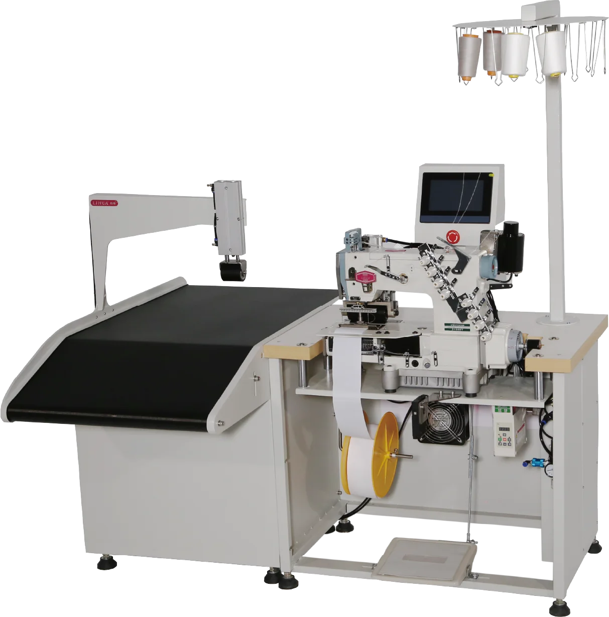 THE MACHINE OF SPLICING WITH MULTI-PIN Lihua Automatic curtain machine Curtain stitching machine