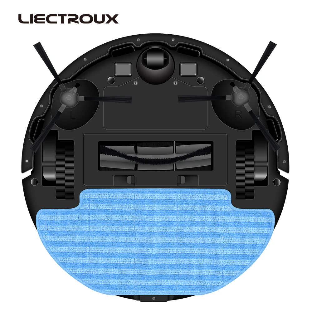 Liectroux ZK901 Lidar Pembersih Vakum Robot Selective Room Clean Breakpoint Resume Cleaning Wet Mop & Disinfect