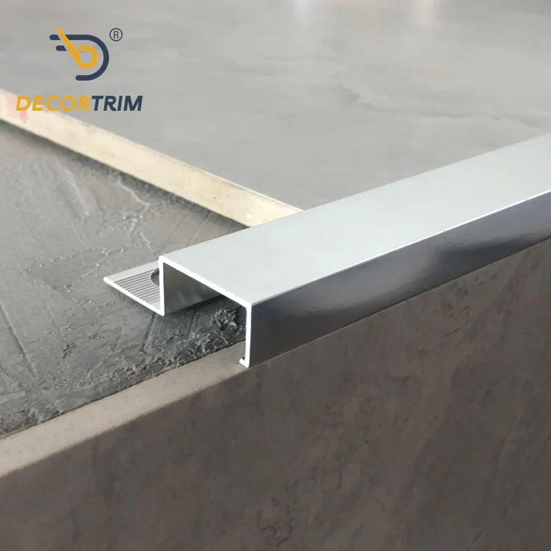 Prolink Metal Custom Factory YJ-089 Aluminum Step Edge Anti-Slip Strip Aluminum Stair Nosing Trim