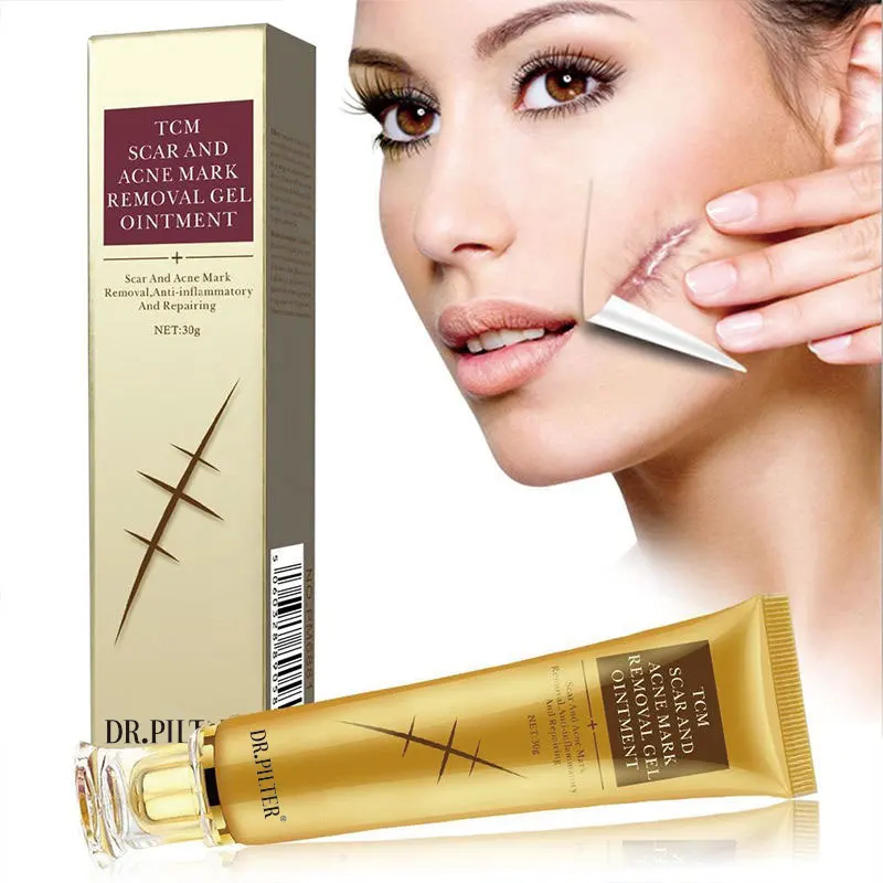 Private Label Medical-Grade Silicone Scar Gel for For All Skin Scar And Acne Mark Removal Gel Ointment 30g