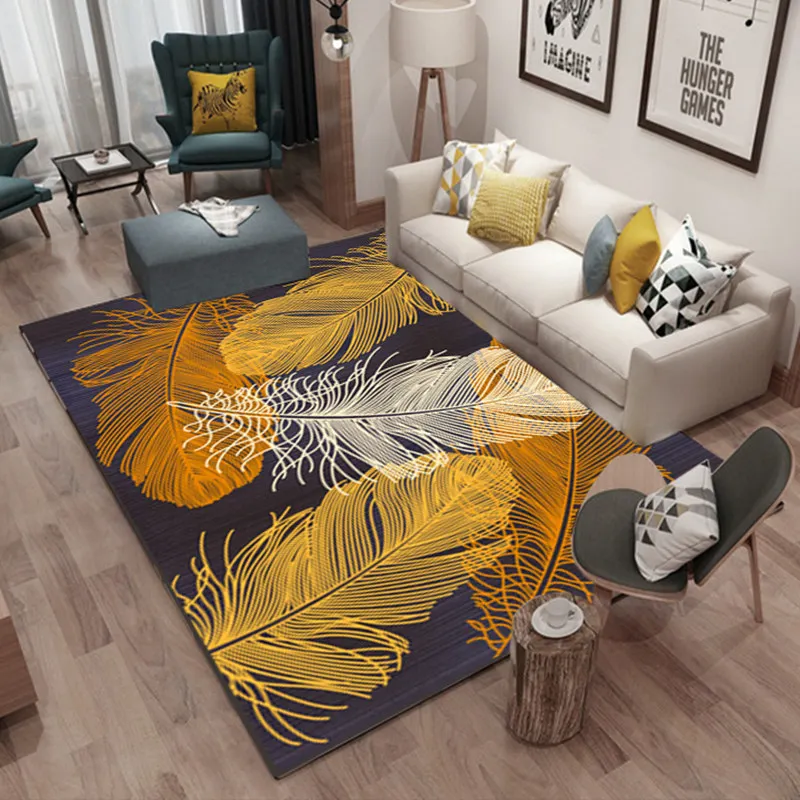 Customized 3D Carpet Living Room Carpet Area Rugs Customized Design Plush Crystal Velvet Carpet