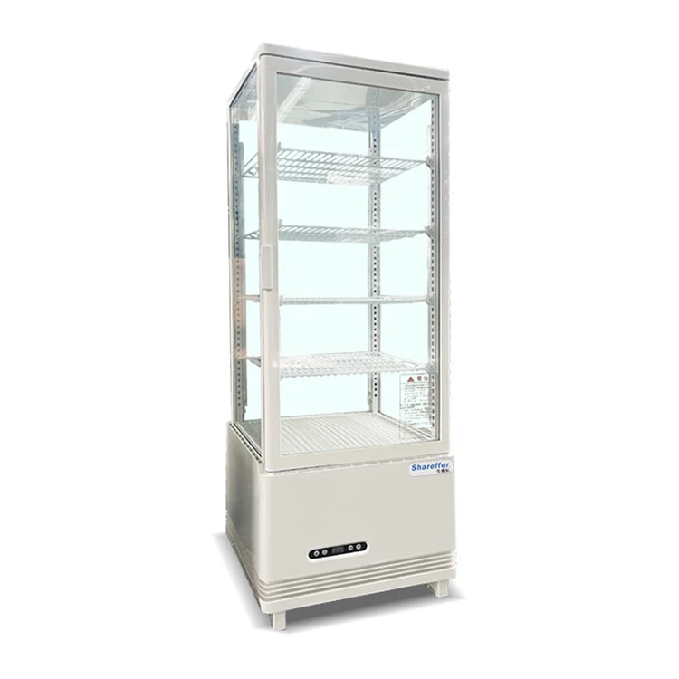 Upright Glass Door Beverage Fridges Commercial Display Open Refrigerator For Vegetables And Fruits