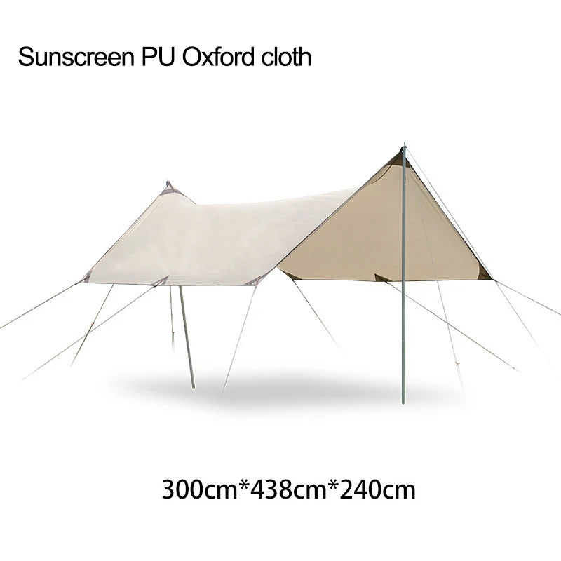 Ready to Ship!420D Oxford Cloth  Rain Fly Tarp Tent Camping Shelter Tent with poles