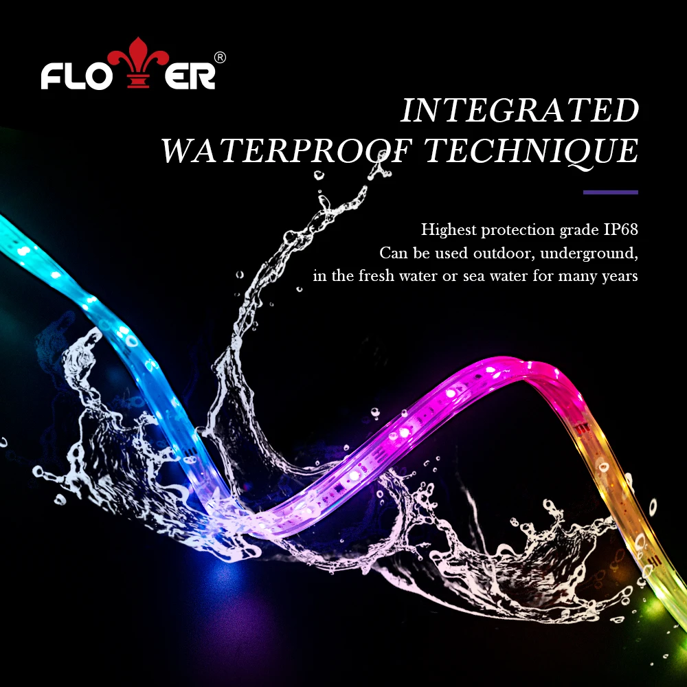 Low price IP68 outdoor building electronic signs Transparent advertising signage and Digital LED flexible strip display screen