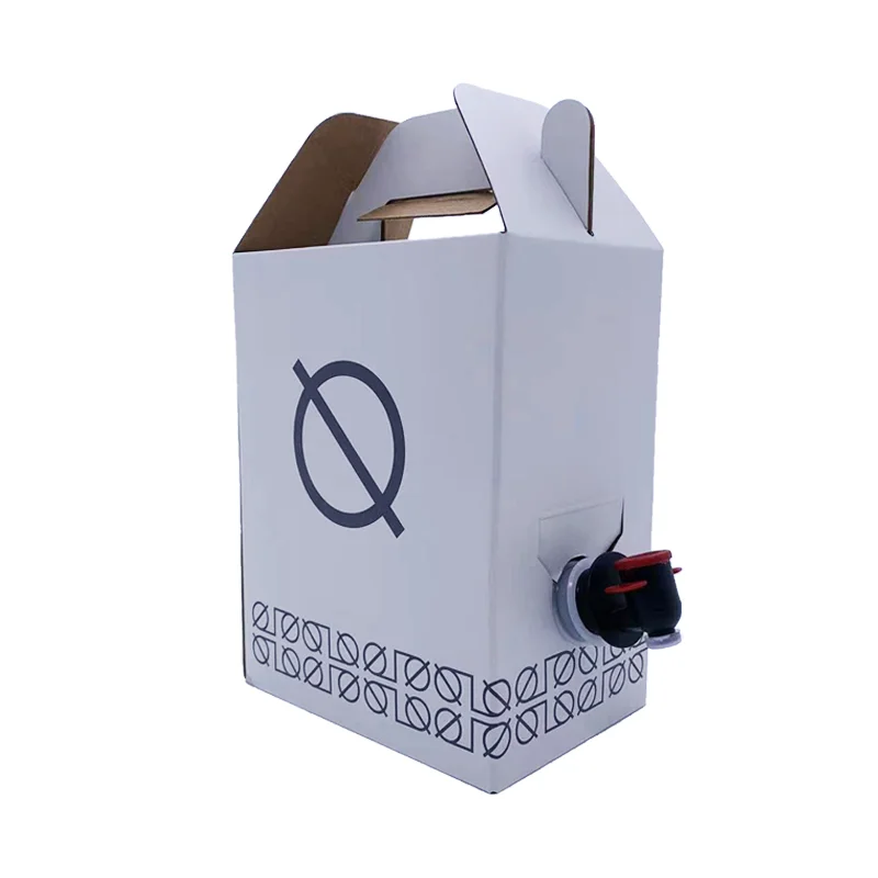Custom 96oz 1L/2L/3L/5L Disposable Insulated Coffee Box Dispensers Takeaway Kraft Portable Paper Coffee Boxes Go Box For Coffee