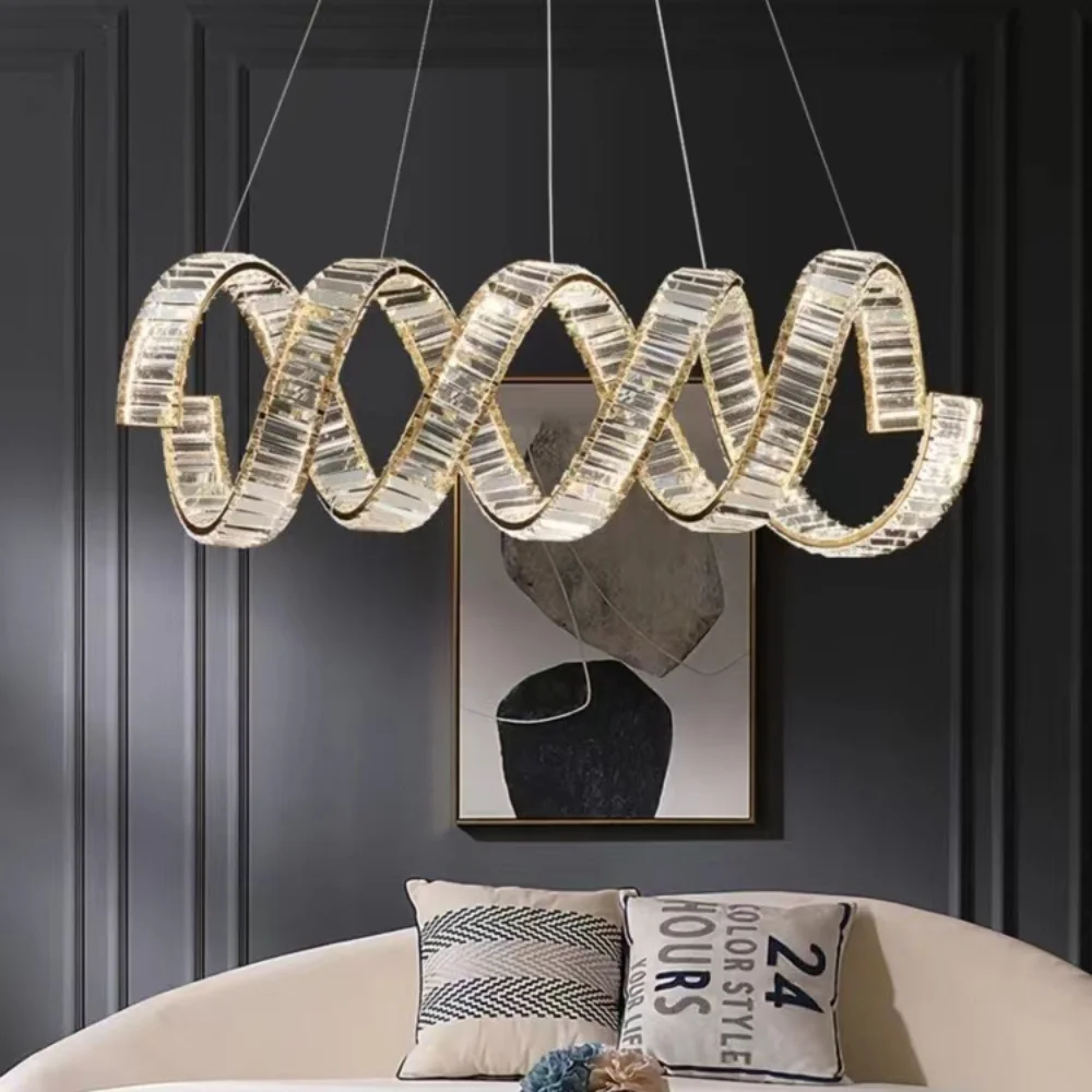 Modern Home Decoration Crystal Chandelier Luxury Crystal Living Room Restaurant Chandelier