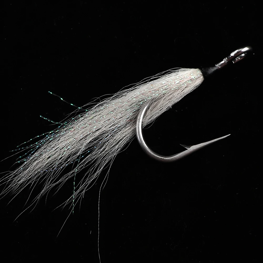 SUPERIORFISHING Wholesale Custom High Carbon Steel Strong Barbed Fishing Hooks With Feather