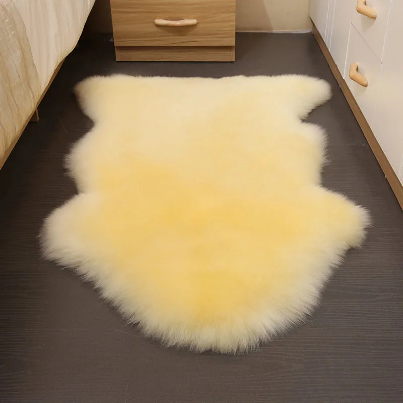 Luxury Genuine Australian Sheepskin Area Rug Sofa Real Lamb Skin Wool Fur Rugs Real Sheepskin Carpets