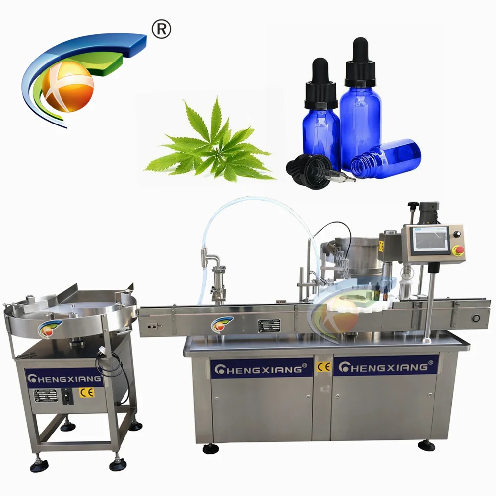 
Automatic liquid filling line Electronic cigarette oil filling and capping machine Small bottle filling and capping machine 