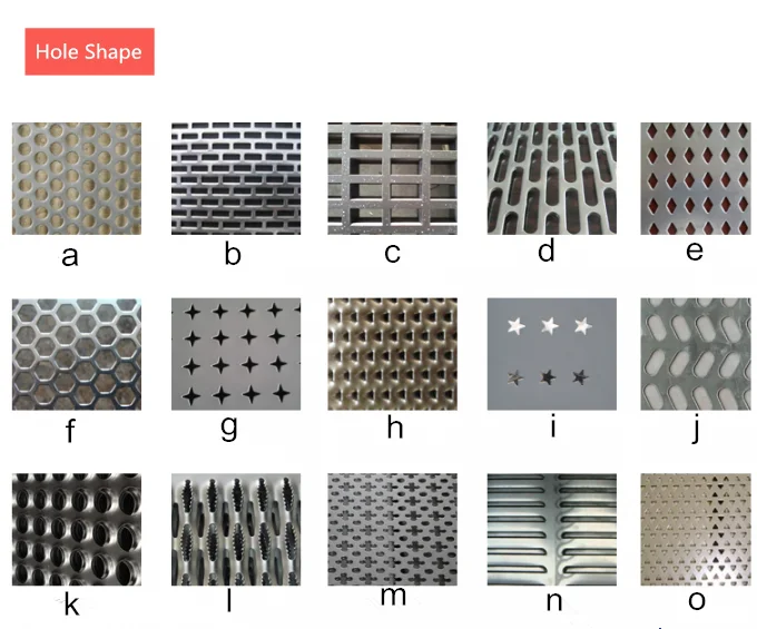 Various Pattern Perforated Metal Galvanized Punching Sheet 316 Stainless Steel Perforated Sheet Metal