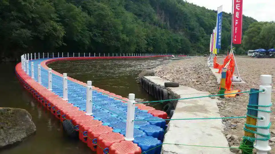  HMWHDPE floating bridge Easy-to-install Floating with strong load-bearing