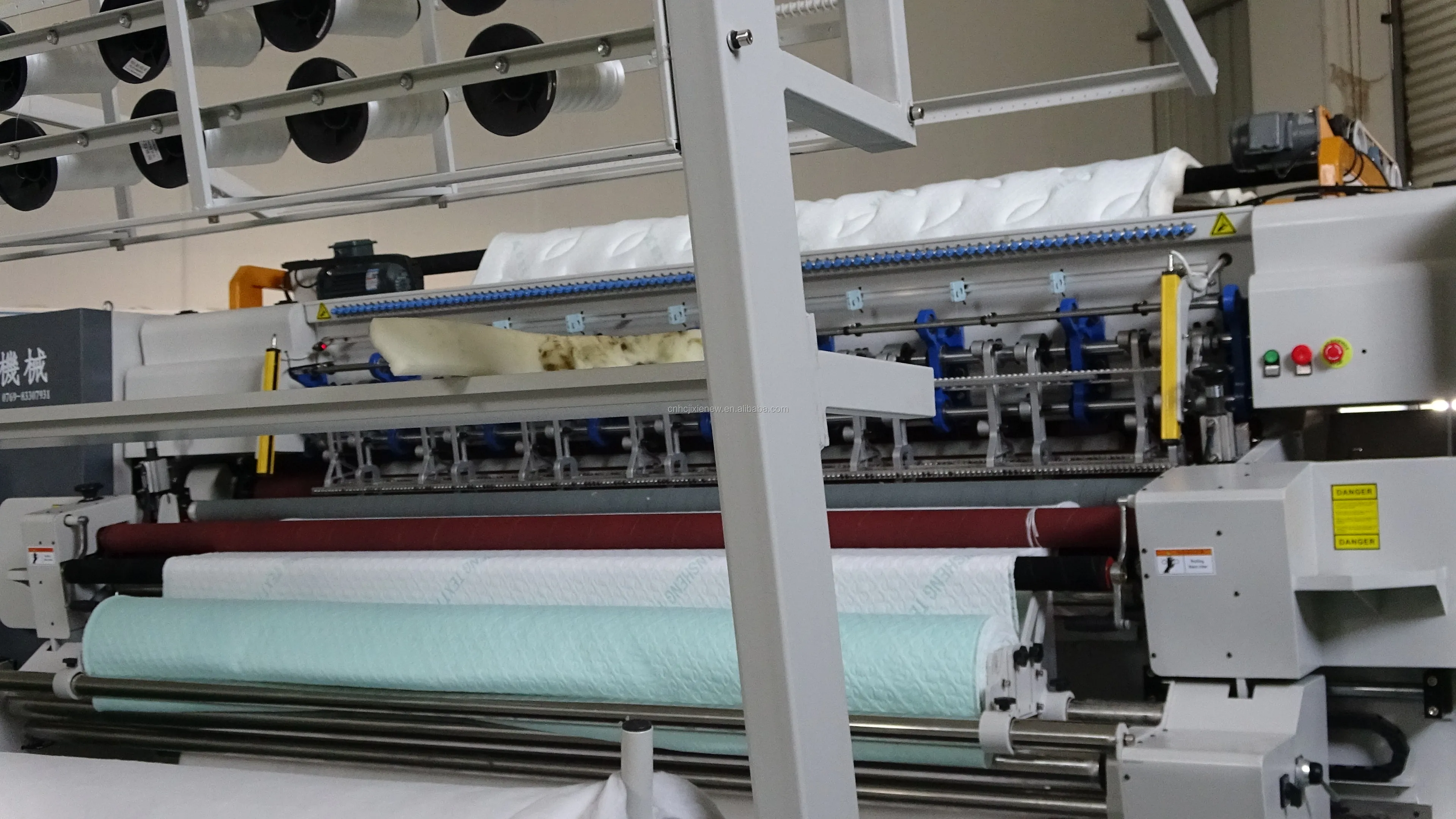 Quilting machine for furniture and home textile advanced fabric quilting machine with automatic double head quilting machine