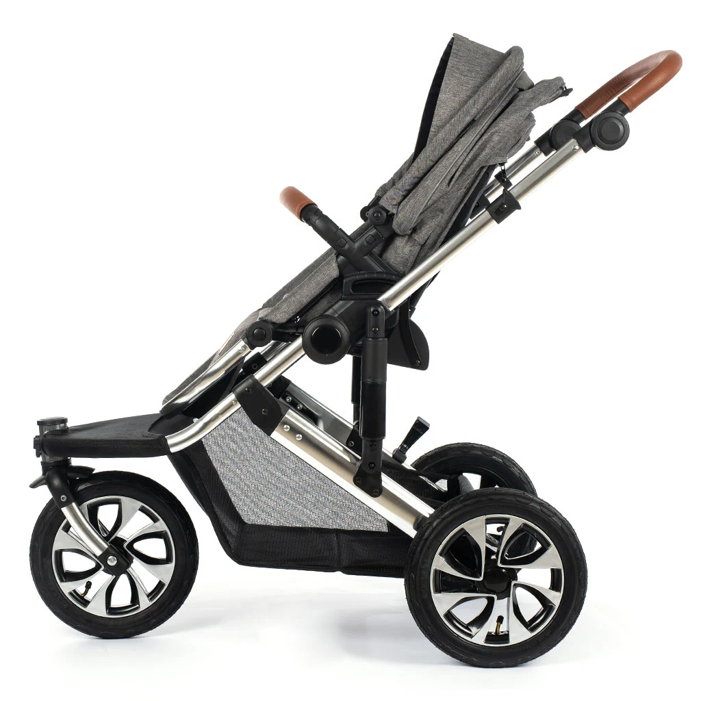 New design manufacture high landscape baby pushchairs 3 big wheel jogging stroller suspension for running