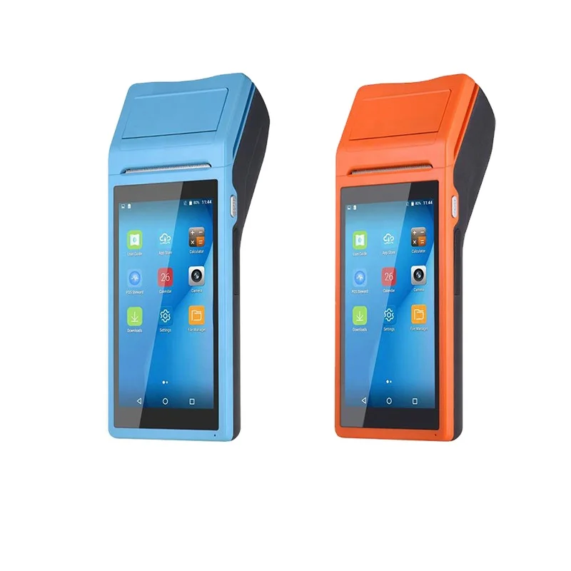 4G Android 2+16G Receipt Printer Free App 5.5 inch Pos And QR Code Scanning 4G Mobile Pos With Printer