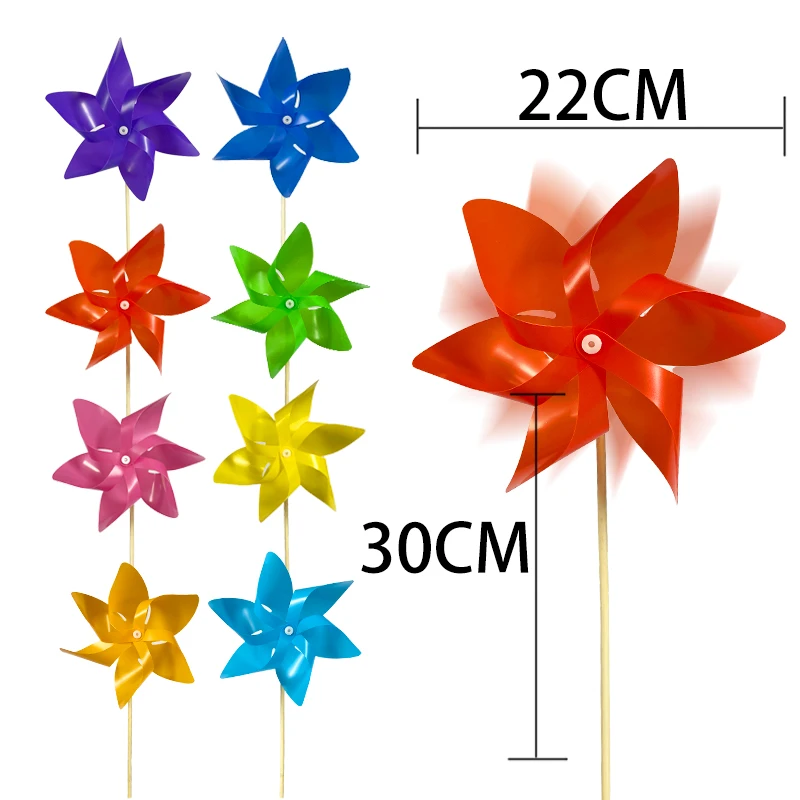 22CM DIY Children Funny Toys Windmill Party Decorations Pinwheels Garden Windmill