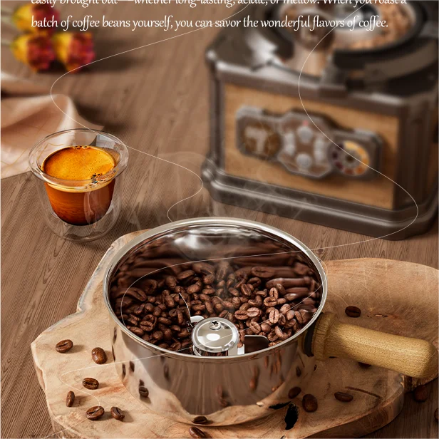 Factory Wholesale Home Coffee Roasters Vintage Smokeless Roaster Coffee Machine Noiseless Small Cafe Coffee Roasting Machines
