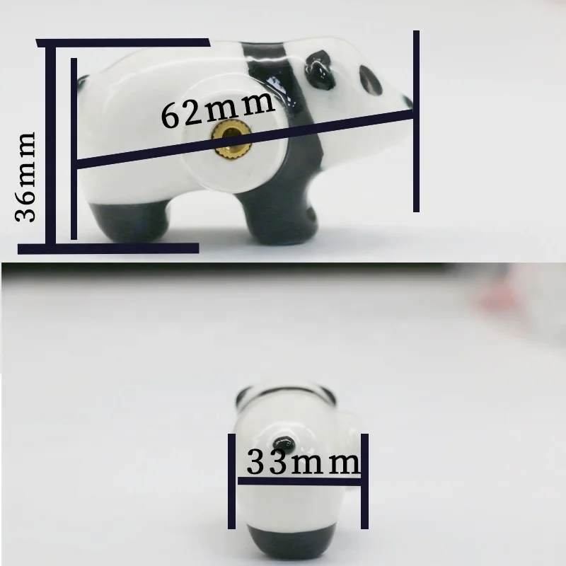 Cartoon Animal Kids Bedroom Knob Ceramic Drawer Cabinet Handles Cupboard Dresser Wardrobe Door Furniture Handle