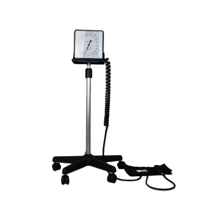 Stand type aneroid sphygmomanometer with Big Plastic Gauge and Cotton Cuff supplied by Chinese manufacturer Most Popular in 2024