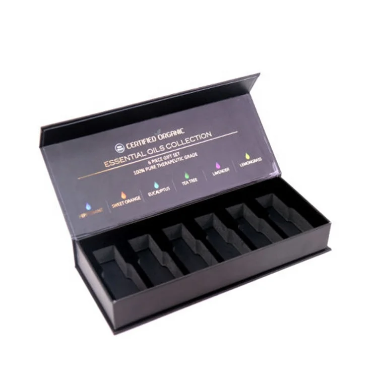 Essential oil bottle perfume cosmetic lipstick packaging paper box luxury shipping cosmetic box custom closure magnetic box