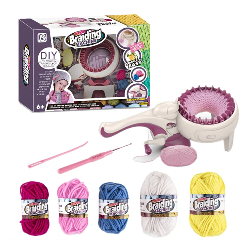 Jinming Knitting machine toys girls diy toys quick knit loom for kids easy to use knitting kit machine