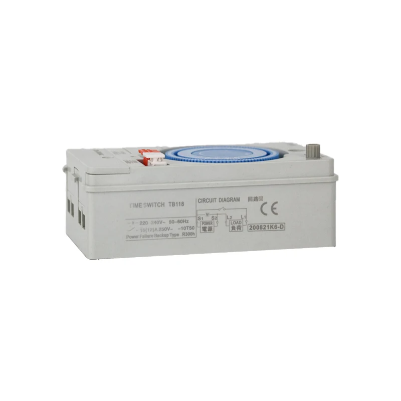 TB118 Mechanical Timer Relay 50Hz 24 Hours Automatic Mechanical Time Control Switch