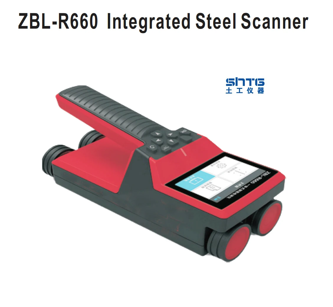 ZBL-R660 интегрированная стальная Сканер сенсорный экран Встроенный стального адвокатского сословия детектор водяное охлаждение сканер локатор арматуры труб