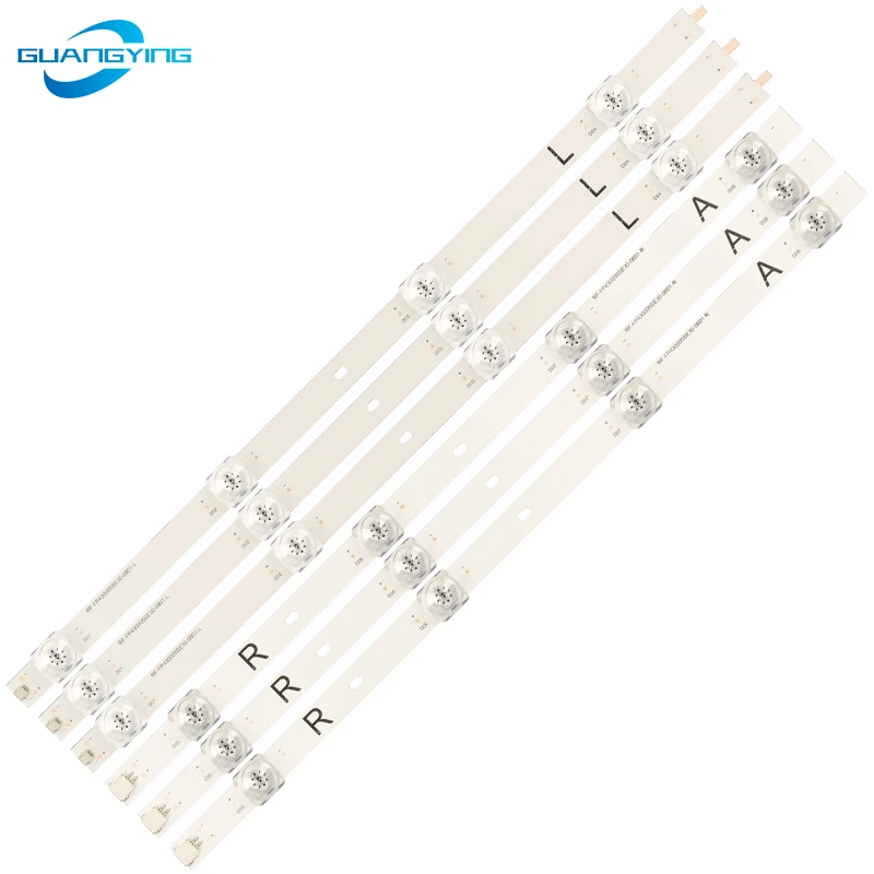 LED-Телевизор подсветка лампа полосы для RF-FP430005SE30-0801-L RF-FP430005SE30-0801-R HRS-GC43_3X8_2W_MCPCB 12mm_v2 светодиодных лент