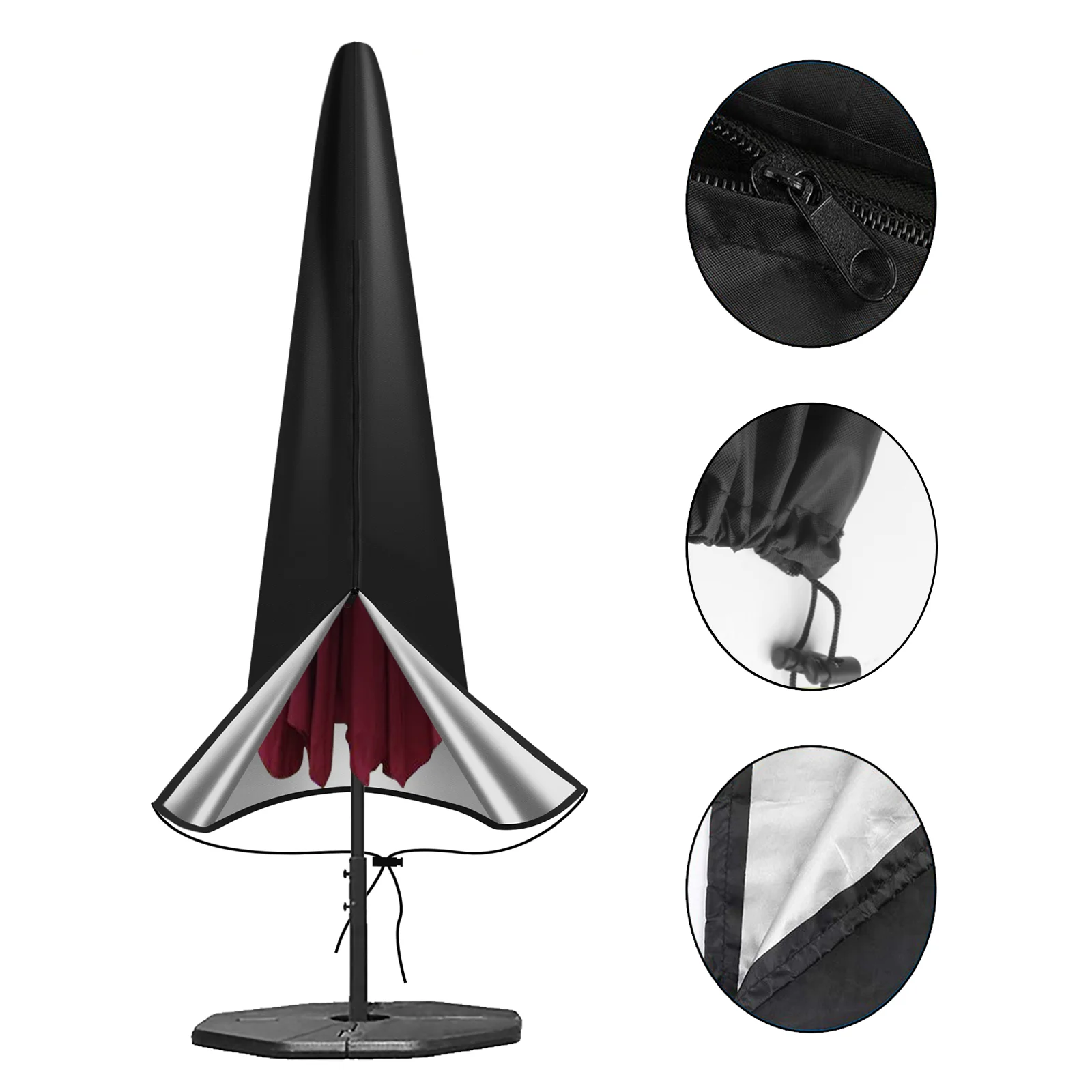  420D Holiday Outdoor Balcony Waterproof And Uv Protection Umbrella Cover Sun