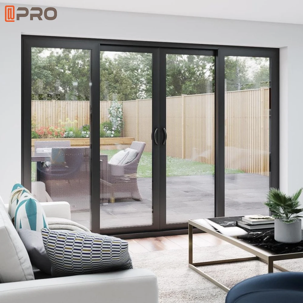APRO  factory  cheap and durable sliding door selling soundproof  waterproof glass  aluminum room sliding door