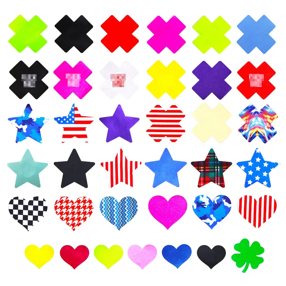 Wholesale Hot Sale Multiple Set Disposable Breast Pasties Stickers Sexy Adhesive Nipple Cover Pasties