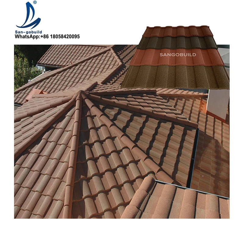 kenya color stone coated metal roofing shingles stone coated aluminium roofing