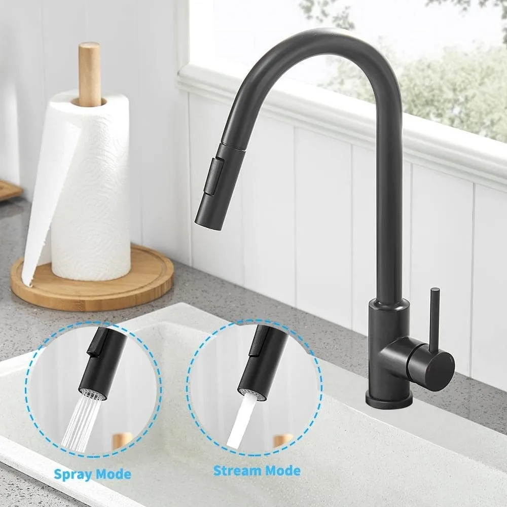 Sensor Touchless Smart Faucet Kitchen Taps Mixer Cold Hot Water Mixers Flexible Faucet Pull Out Spout Deck-mount Kitchen Sink Fa