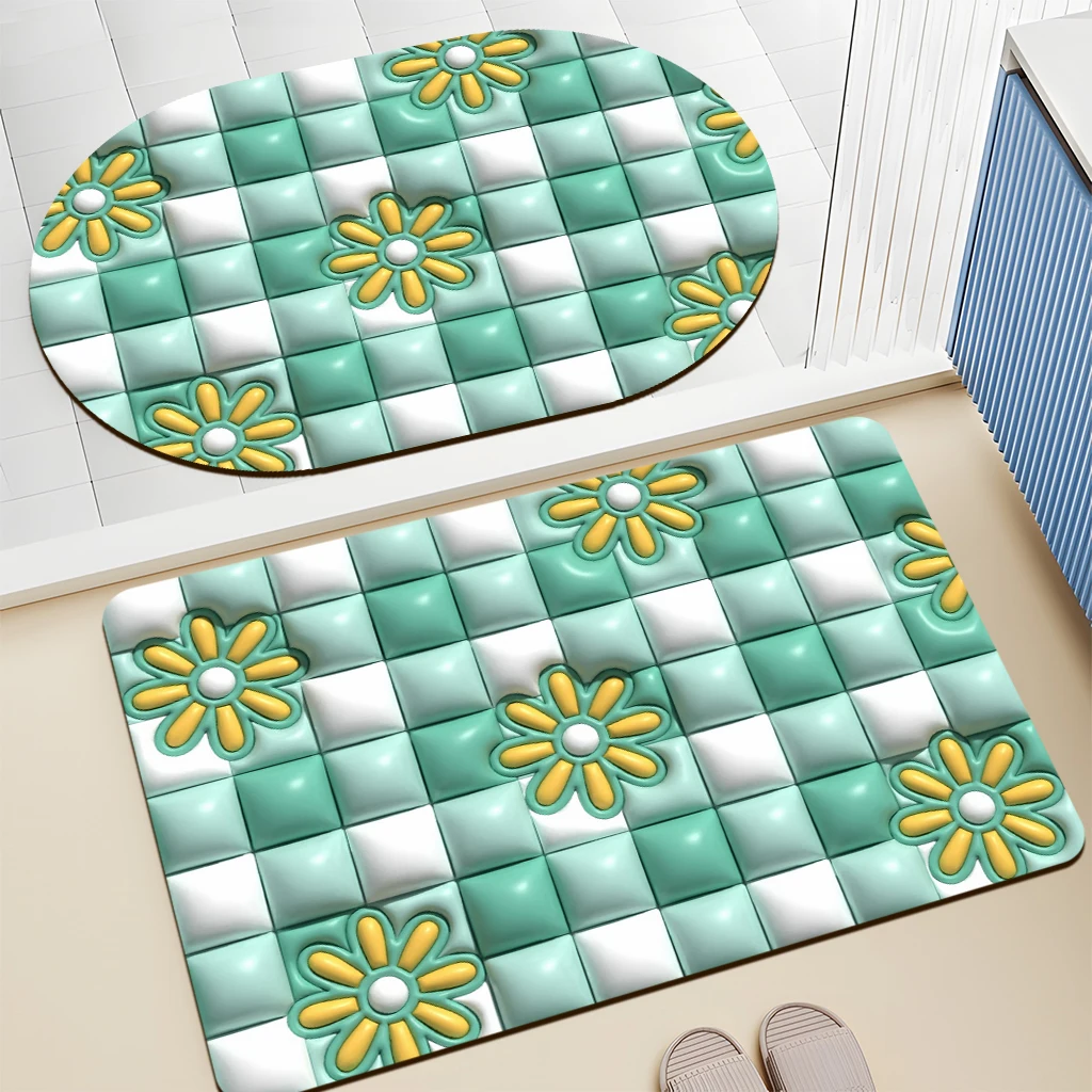Hot Selling Comfortable Diatom Mud Kitchen Carpet Washable Custom Logo Carpet