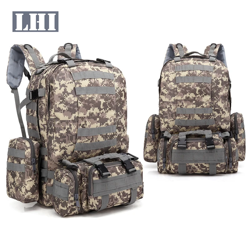 LHI Sac A Dos 3 En 1_Piec Oxford Waterproof Multifunctional 3 Combo 3Pcs 3 In 1 Organizer Travel Bags Tactical Backpack