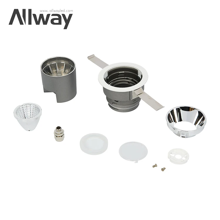 Allway SKD New Style Anti Glare Dimming Fitting Ceiling Recessed 7 12 20 Watt Led Downl Lamp Housing