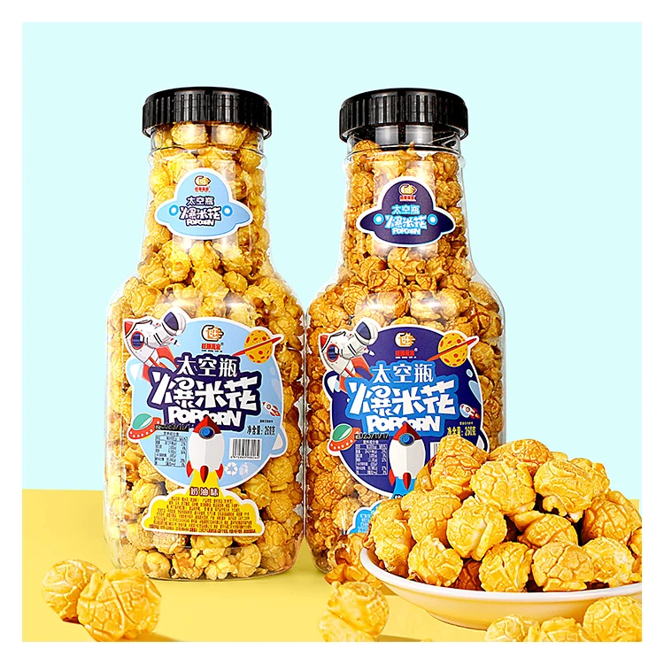 Сладкий хрустящий карамельный Попкорн с классическим вкусом 260 г карамельного фруктового попкорна