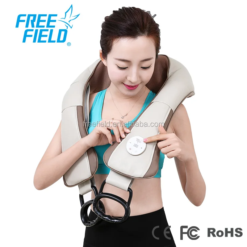 Массаж 2 в 1 фитнес-пояс freehanded F-718B перкуссионный массажер с ремешками массажеры для шеи и плеч,