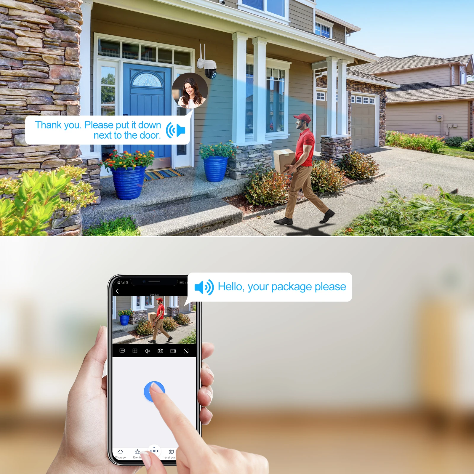 JideTech H.265 Full HD сетевая камера Cctv Wifi Ptz наружная IP 3Mp Ip охранное наблюдение