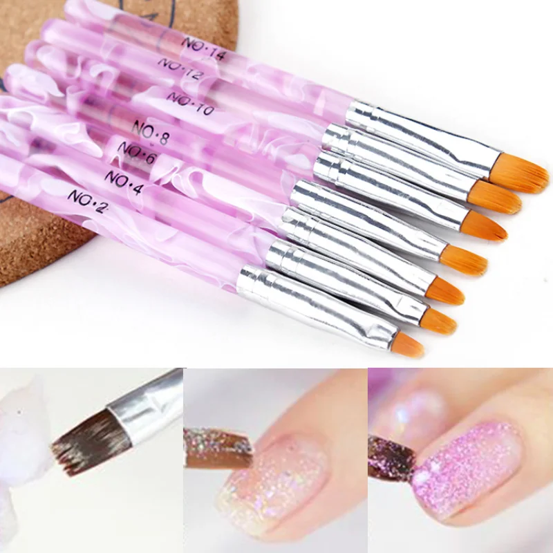 Acrylic Nail Brushes 100%  UV Gel Carving Liquid Powder Pen DIY Nails Art Manicure Tool Acrylic Nail Brush