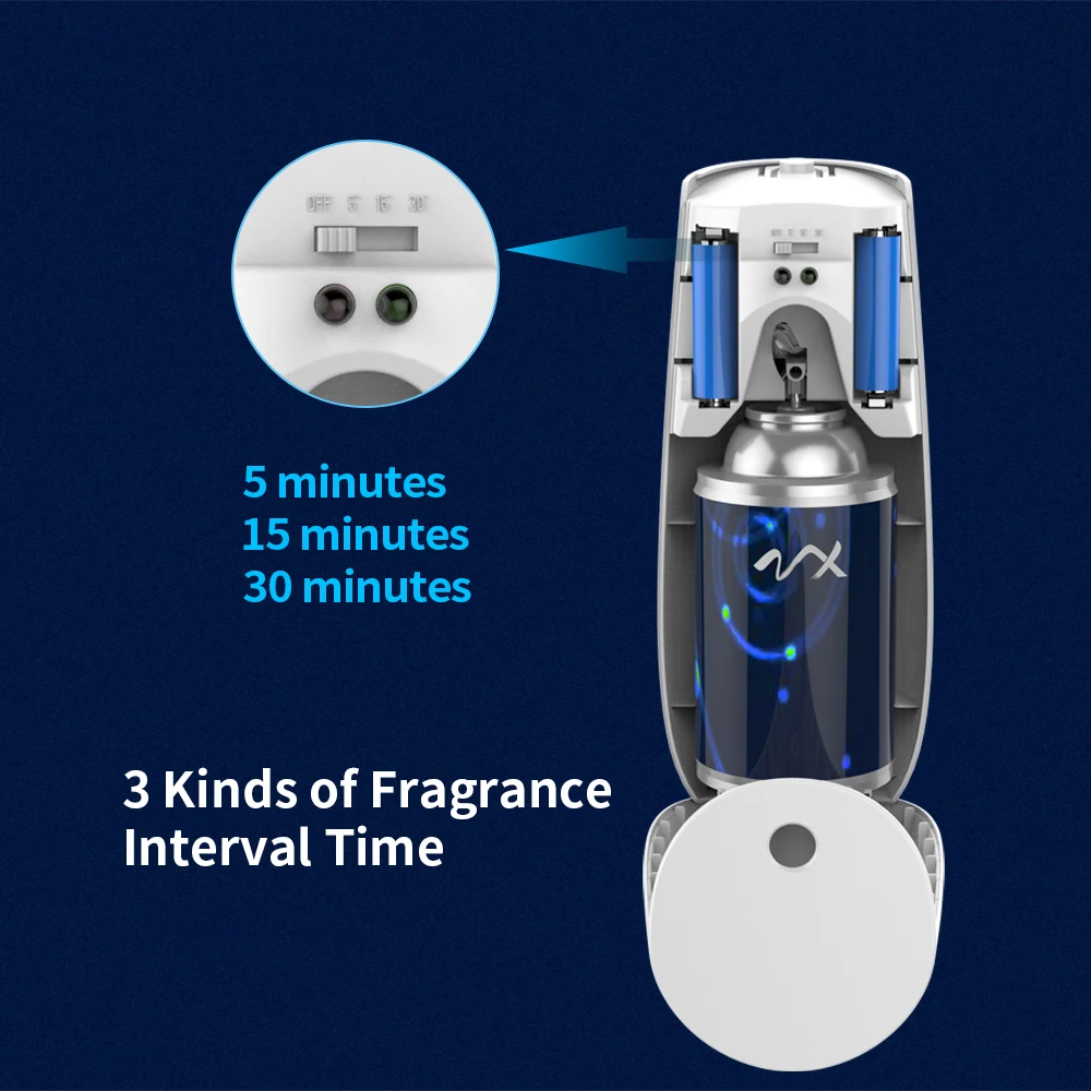 OEM smart aerosol perfume sprayer wall mounted toilet odor eliminator automatic spray fragrance air freshener dispenser