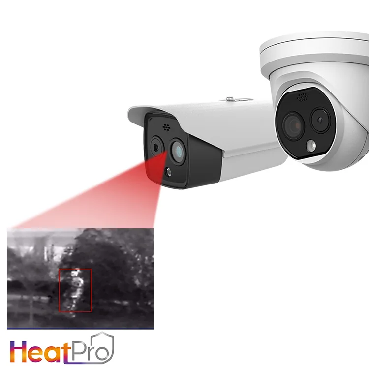 HIKVISON HeatPro Series Outdoor Infrared Perimeter Protection long range Bullet Turret Security Thermal imaging Cameras
