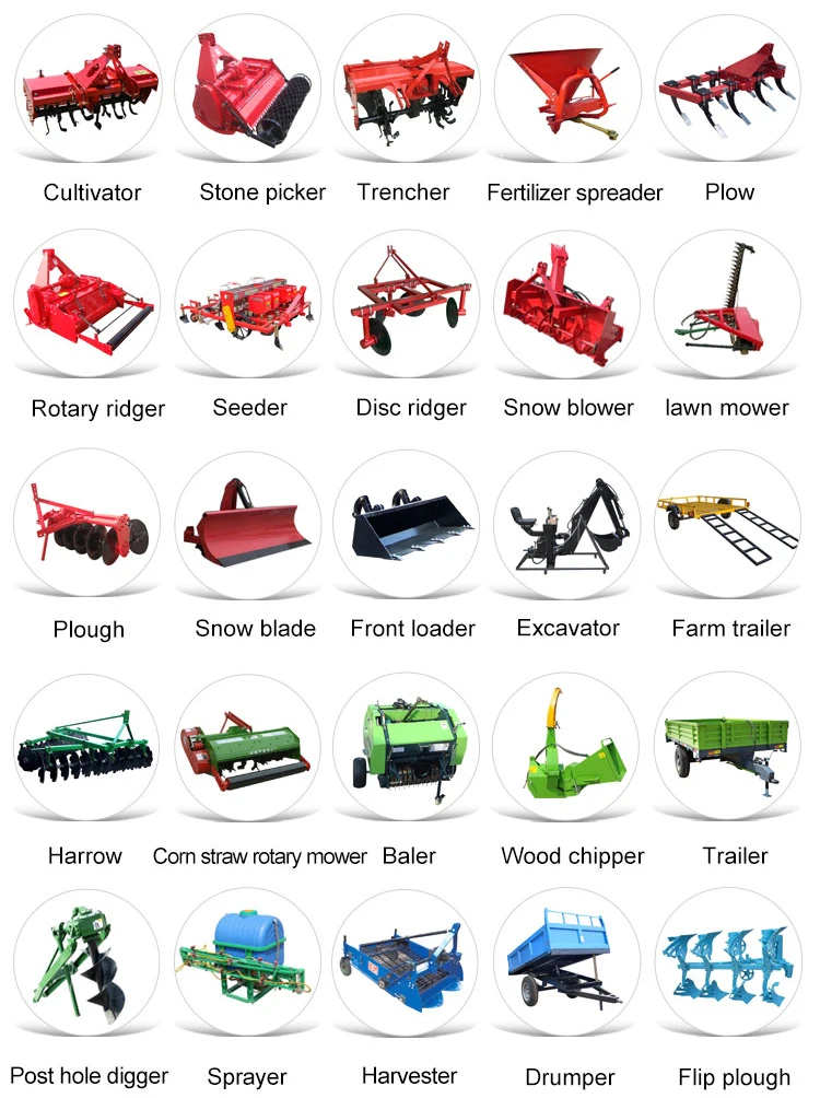 Factory Directly Provide for 4 wheels diesel farm tractor 