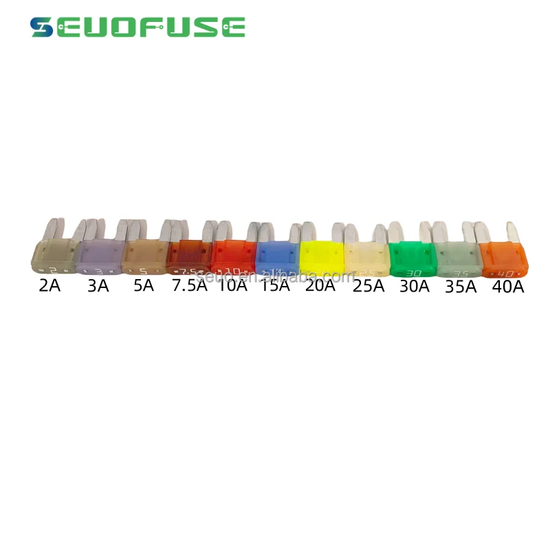 32V 2A 3A 5A 7.5A 10A 15A 20A 25A 30A 35A 40A мини-предохранитель 2A-40A лезвие автомобильный для грузовика автомобиля