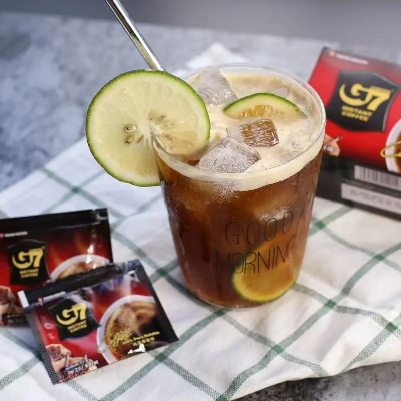 Wholesale Vietnam 30 Sachets Pure Soluble Black Coffee Powder American Style Instant Coffee